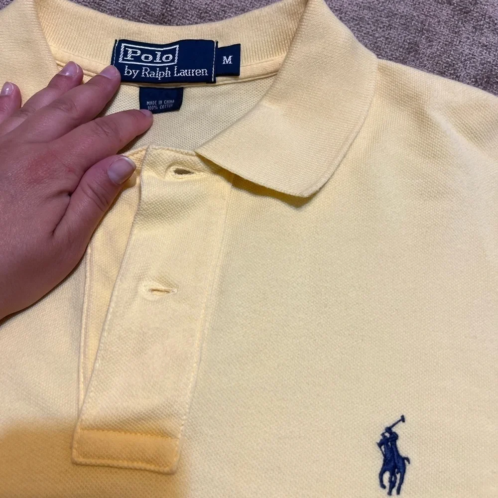 Polo by Ralph Lauren Yellow Collared Shirt- Size Medium